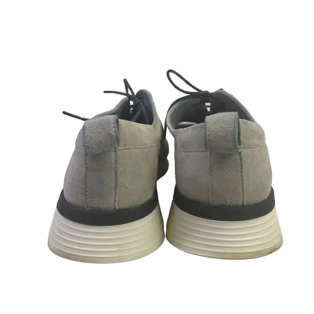 Wolf & Shepherd Crossover Longwing Oxford Shoes Men's Size 7 M Gray White Suede